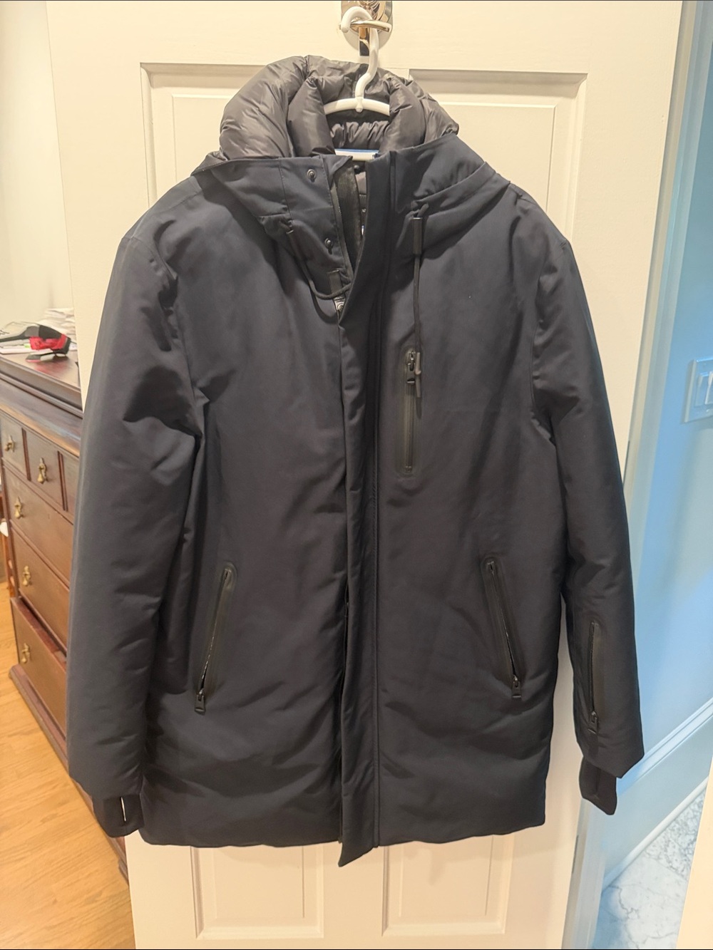 Mackage Men's Navy Hooded Puffer Coat